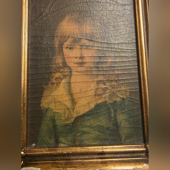 Vintage Gold Framed Portrait Art Prince Octavius of BRITAIN KING GEORGE III Son - Picture 7 of 13